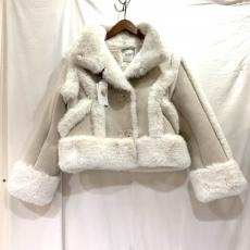 ハーリップトゥ/コート/Shearling-Trimmed Suede Coat/23AW