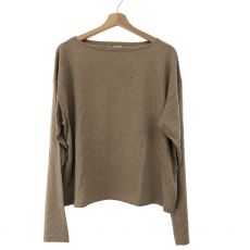 オーラリー/長袖カットソー/HAND TWIST COTTON CASHMERE BOATNECK LS TEE/A23SB03CC/23SS