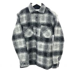 ワックスロンドン/チェックシャツ/WHITING OVERSHIRT/23AW/ブラック