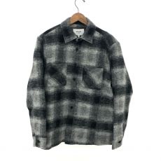 ワックスロンドン/チェックシャツ/WHITING OVERSHIRT/23AW/ブラック