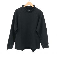 BTMK/タマコ ビーティーエムケー/スウェット/ウォッシュ加工/roll-neck washed/ブラック