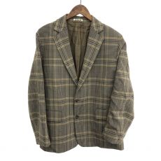 オーラリー/ウールサージチェックジャケット/WOOL SERGE CHECK JACKET/A9AJ01SC/ブラウン