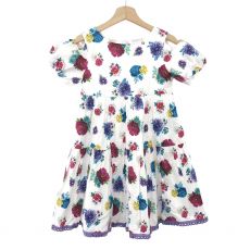 ANNA SUI mini アナスイミニ/ワンピース/花柄/前身頃汚れ
