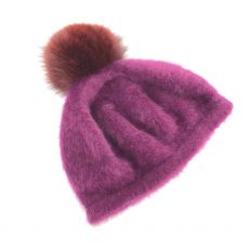 バラ色の帽子/帽子/ファー