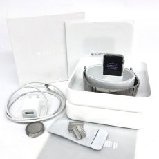 Apple Watch 第1世代 42mm 316L Stainless Steel Case A1554 / シルバー リンクブレスレット 42mm 充電器/ケース付