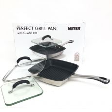 MEYER マイヤー PERFECT GRILL PAN with GLASS LID パーフェクトグリルパン