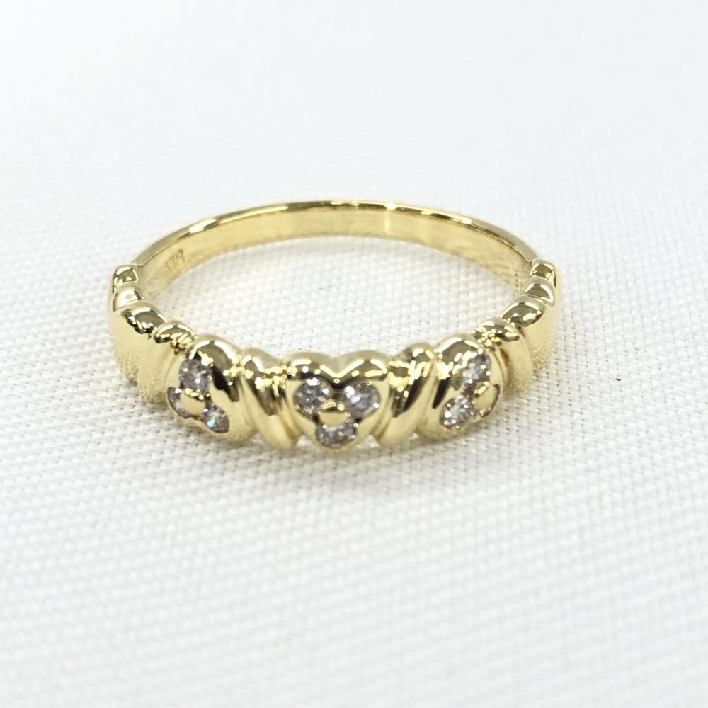 K18リング/ダイヤ0.18ct/3.6g