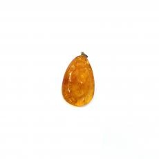 琥珀ペンダントトップ/585金具