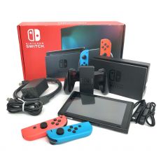 Nintendo Switch ニンテンドースイッチ 本体 Joy-Con(L) ネオンブルー/(R) ネオンレッド HAC-001 初期化済　付属品/箱付