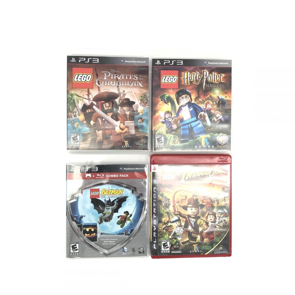 PS3 レゴ LEGO 4点まとめセット インディジョーンズ バットマン パイレーツオブカリビアン ハリーポッター 輸入盤