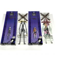 NECA ネカ ナイトメア・ビフォア・クリスマス Nightmare Before Christmas ジャック&サリー 2個セット マリオネット 操り人形　2