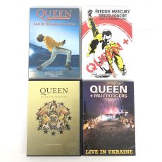 QUEEN クイーン ライブ コンサート DVD 4本まとめ WE ARE THE CHAMPIONS/PAUL RODGERS/WEMBLEY STADIUM/10th ANNIVERSARY