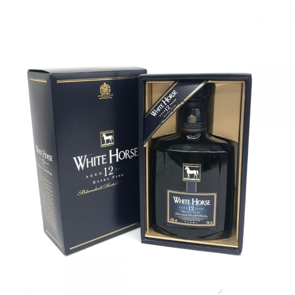 WHITE HORSE 12年 ホワイトホース エクストラ ファイン スコッチ ウイスキー 750ml 43％の高価買取【リサイクルティファナ】