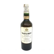 未開栓 BLACK & WHITE ブラック&ホワイト ティンキャップ スコッチ ウイスキー 760ml 43% 古酒 