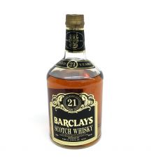 BARCLAYS バークレイズ 21年 スコッチ ウイスキー 750ml 43% 経年による残量減