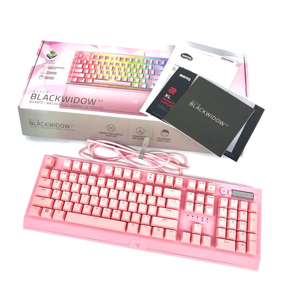 Razer Blackwidow V3 Quartz Pink パソコンキーボード ピンクの高価買取【リサイクルティファナ】