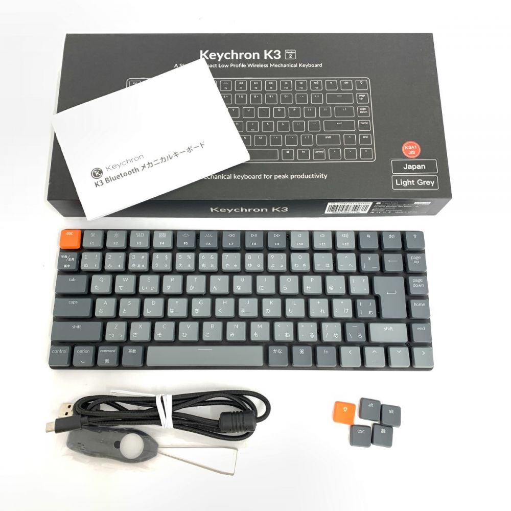 Keychron/キーボード/K3/赤軸/Bluetooth接続