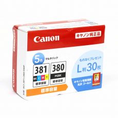 Canon キャノン インクカートリッジ 純正品 BCI-381+380/5MP 5色マルチパック インク 印刷 プリンター 標準容量 L判30枚