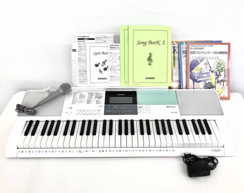 CASIO/電子ピアノ/光ナビゲーションキーボード/LK-512/2020年製の高価