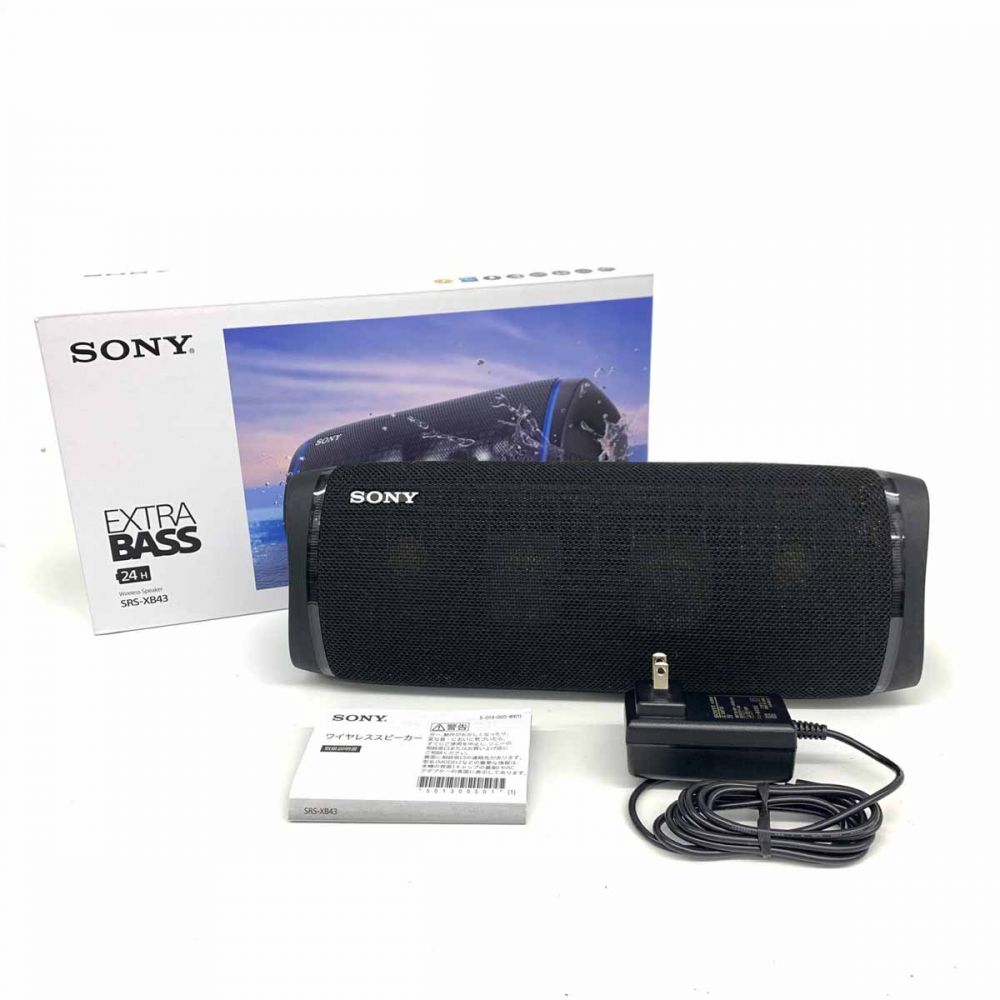 SONY/ワイヤレスポータブルスピーカー/スピーカー/SRS-XB43/ブラック/箱付