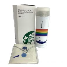 ANA スターバックス ステンレス コーヒーボトル レインボー ヴィア ヴィアケース付 クジラ 機内販売 STARBUCKS