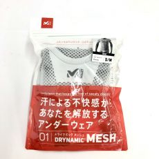 MENs S/M ミレー MILLET MIV01566 ドライナミック メッシュ ショートスリーブ DRYNAMIC MESH SHORT SLEEVE ドライレイヤー Tシャツ グレー 2