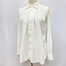 45RPM/長袖コットンシャツ/ホワイト