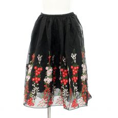 チェスティ/花柄刺繍レーススカート