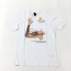 55DSL/Tシャツ/プリント/ホワイト