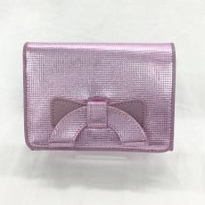アンテプリマ/二つ折り財布/レザー/ピンク