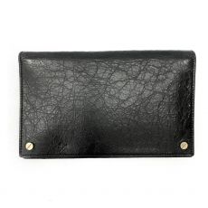 バレンシアガ/二つ折り財布/レザー/ブラック