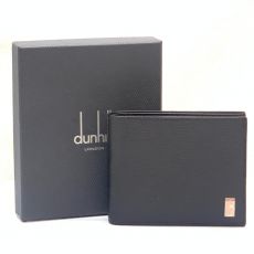 ダンヒル/二つ折り財布/レザー/ブラック