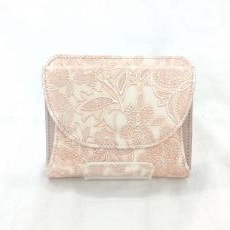 アルカン/二つ折り財布/レザー/ピンク