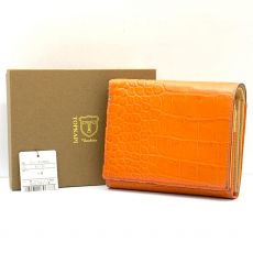 トプカピ/二つ折り財布/レザー/オレンジ