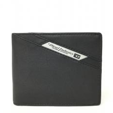 ディーゼル/二つ折り財布/レザー/ブラック