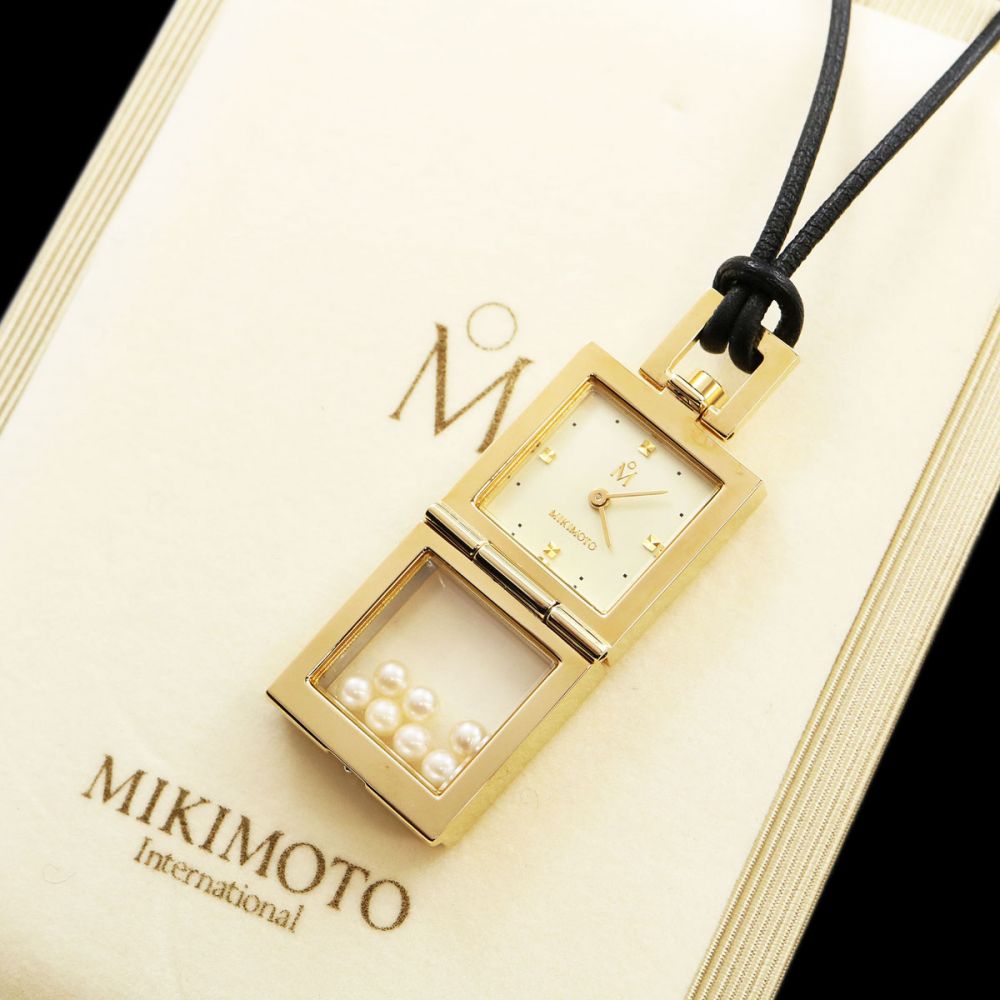 ネックレスMIKIMOTO ミキモト ネックレス 時計 真珠 ベビーパール