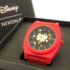 ニクソン×ディズニー/腕時計/クォーツ/ミッキーマウス/ラバーベルト/レッド