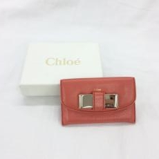 クロエ/カードケース/リボン/レザー/ピンク