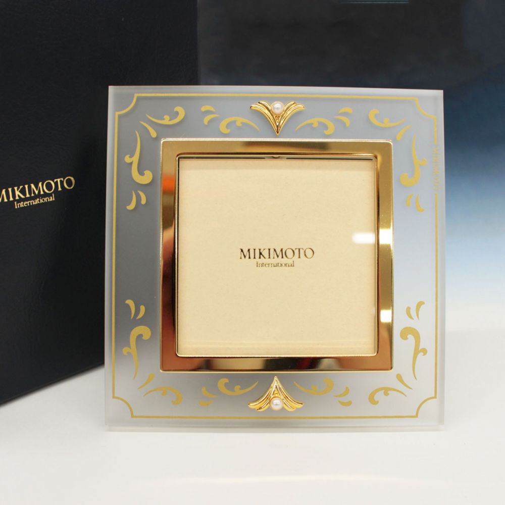 本物 新品 MIKIMOTO ミキモト 写真立て フォトフレーム スタンド