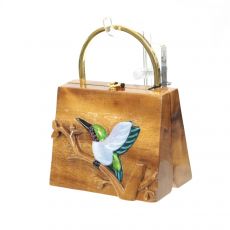 TIMMY WOODS(ﾃｨﾐｰｳｯｽﾞ) 鳥モチーフ木製2WAYバッグ