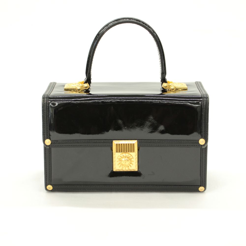 Gianni Versace（ジャンニヴェルサーチ）サンバーストエナメルバッグ