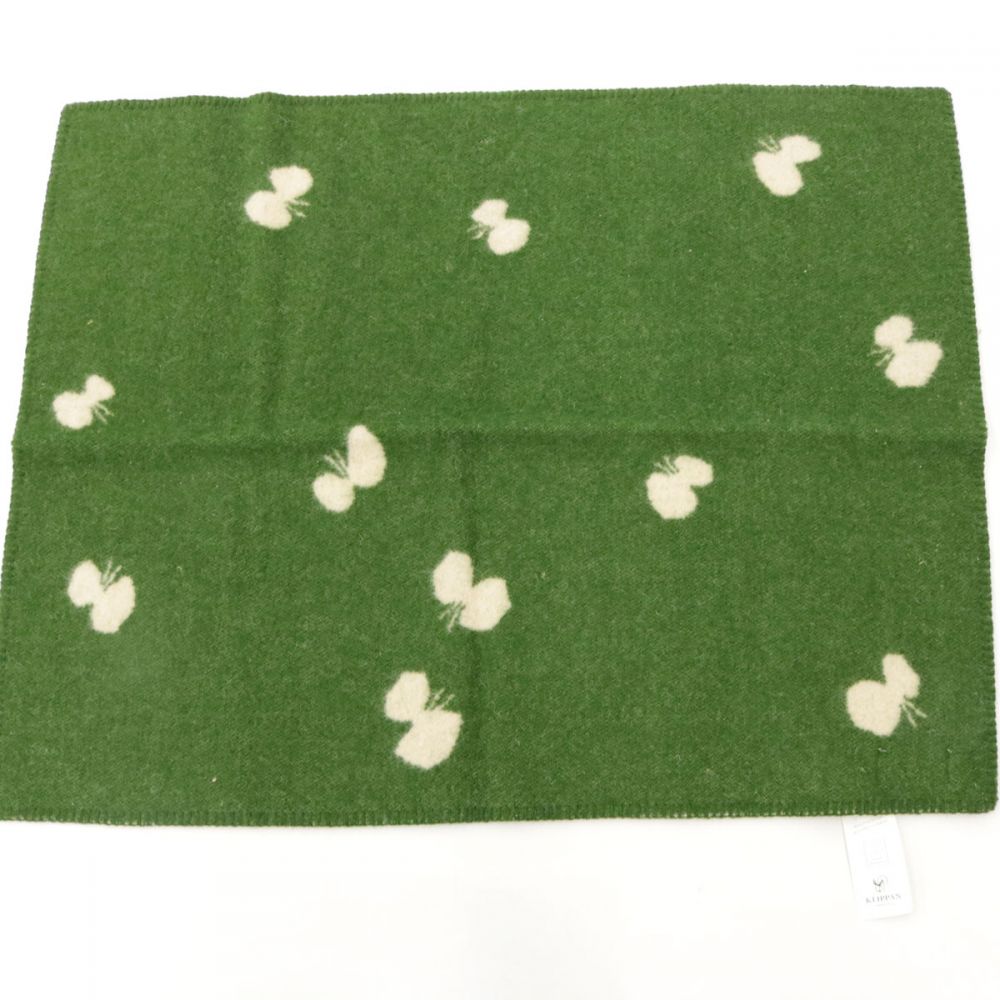 mina perhonen×KLIPPAN ミナペルホネン×クリッパン ウール100% ブランケット 65×90 グリーン/green/緑 ひざ掛け