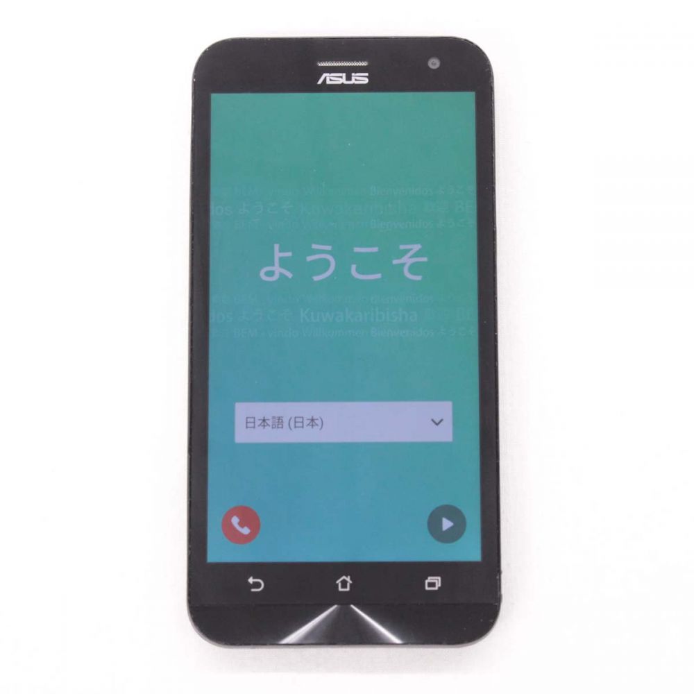 ASUS エイスース ZenFone2 Laser Z00ED ZE500KL 16GB black /黒/ブラック 初期化済/初期動作確認済