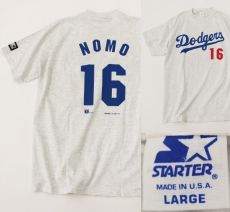 STARTER(スターター)Dodgers ドジャース 野茂茂雄Tシャツ