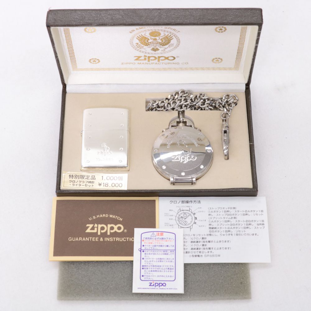 Zippo ジッポ ジッポー 特別限定品1000個 クロノグラフ時計・ライター