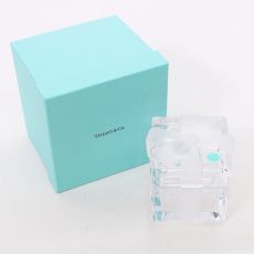 TIFFANY＆Co. ティファニー ガラスケース 小物入れ プレゼントボックス型 ブルーボックス