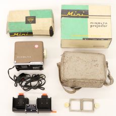 MINOLTA ミノルタ プロジェクター + オートチェンジャー 35mm 通電確認済