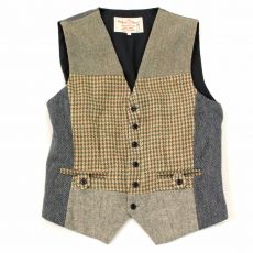 ハリスツイード SCOTTISH WOOL ベスト ジレ XL