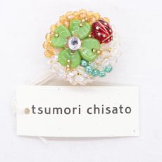 tsumori chisato ツモリチサト ビーズ×てんとう虫×クローバー 帯紐 帯留 帯