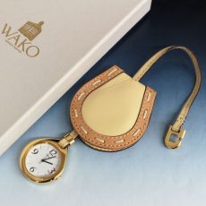 WAKO/和光/提げ時計/レザー/ゴールド